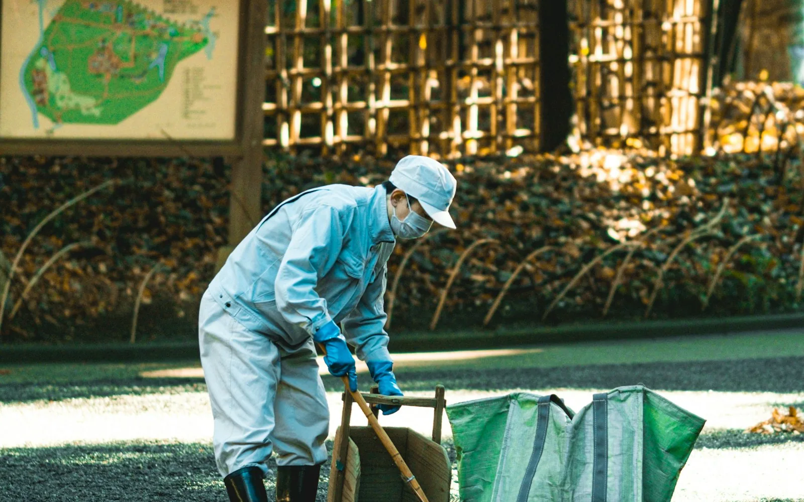 Chemical termite barrier being installed around a Melbourne home
